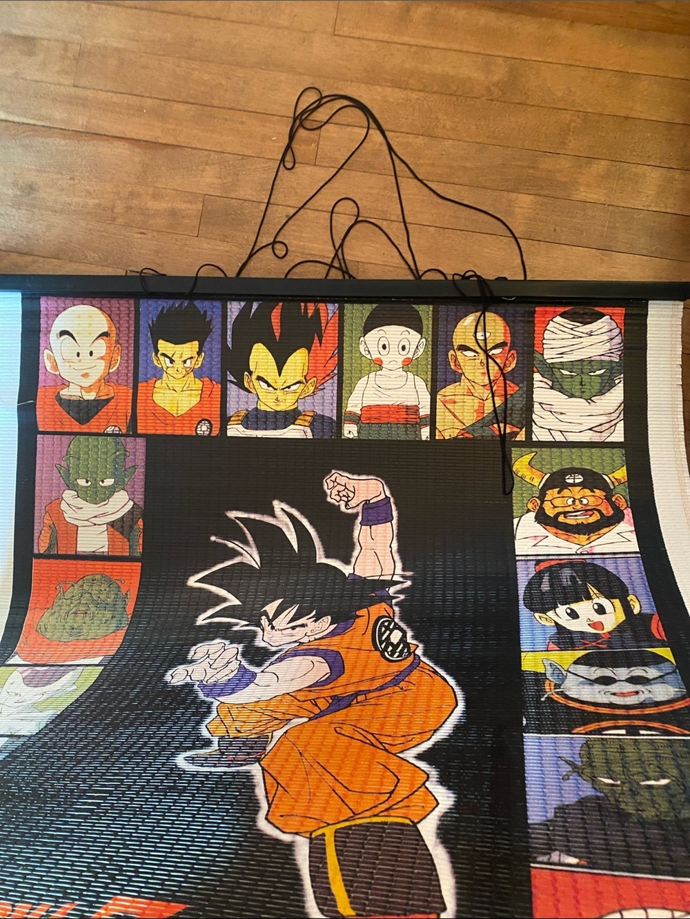 Dragon Ball Z Goku Wall Hanging Window Blinds - Black & Orange - Picture 4 of 6